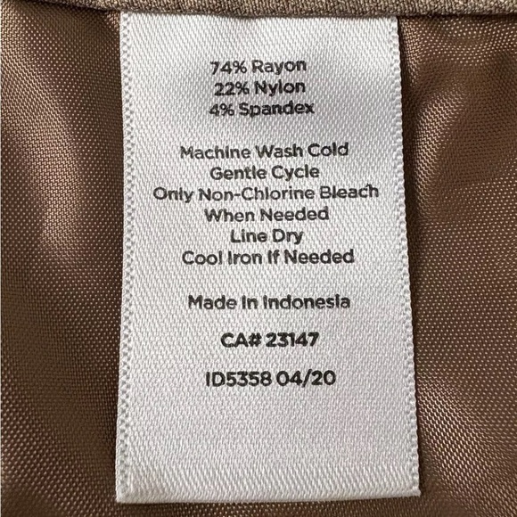 Talbots Brown Heritage Ankle Dress Womens Pants Size 8 (1659) - Picture 5 of 5